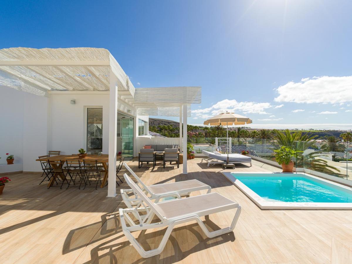 Pasitoblanco Porto Mare 7 Seaview Villa Private Heated Pool Pasito Blanco Exterior photo