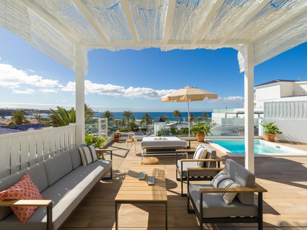 Pasitoblanco Porto Mare 7 Seaview Villa Private Heated Pool Pasito Blanco Exterior photo