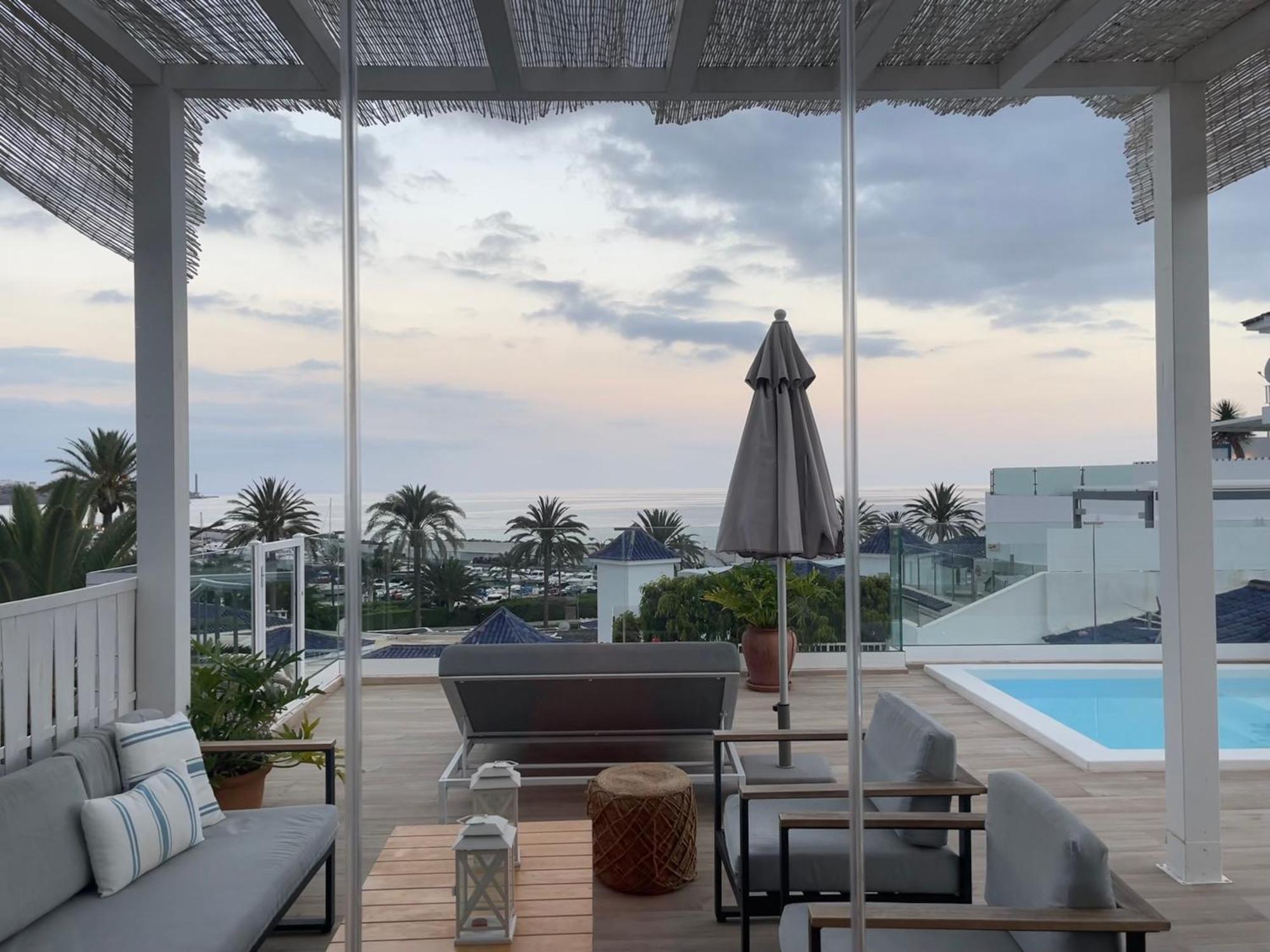Pasitoblanco Porto Mare 7 Seaview Villa Private Heated Pool Pasito Blanco Exterior photo